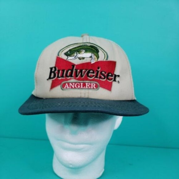 VTG Budweiser Bass Pro Angler Trucker Hat Mess snapback - Picture 6 of 10
